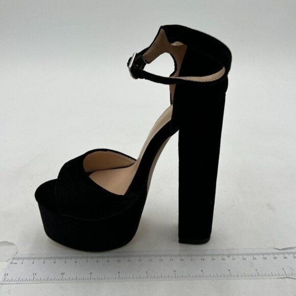 FSJ Women's Shoes Simple Platform Ankle Strap Chunky High Heeled Sandals